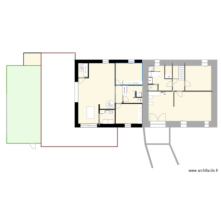 aulagnier etage 1. Plan de 0 pièce et 0 m2