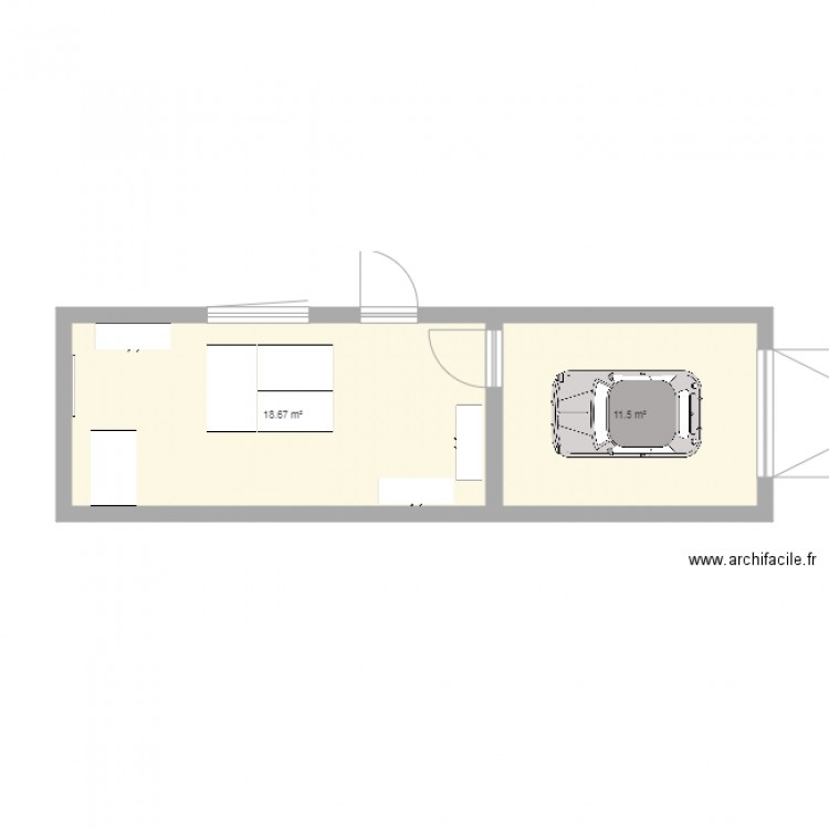 Plan 2D. Plan de 0 pièce et 0 m2