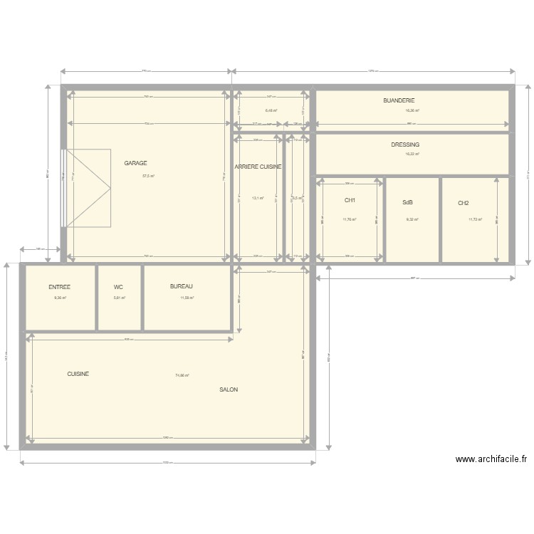 PLAN MAISON  juillet. Plan de 0 pièce et 0 m2