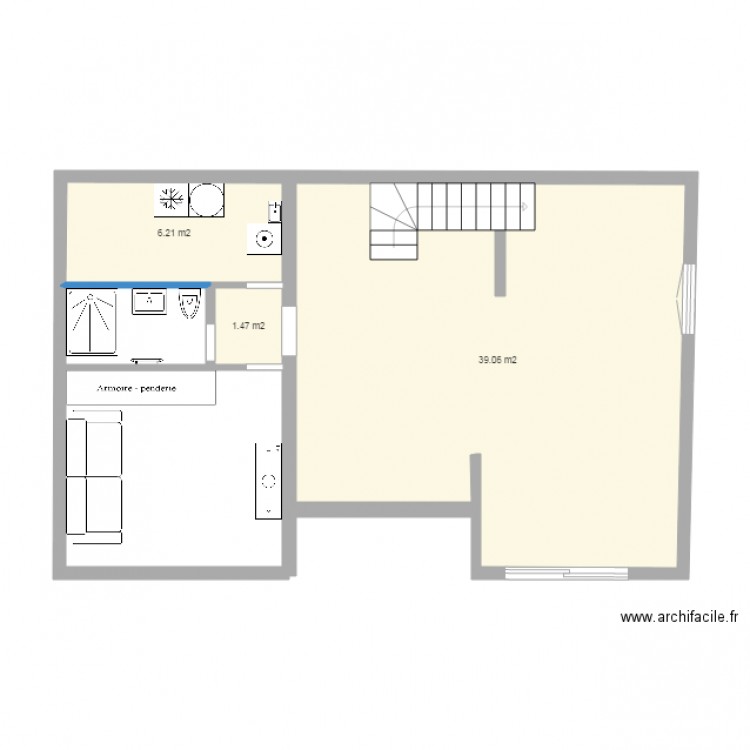 MAISON MILADY RDC. Plan de 0 pièce et 0 m2