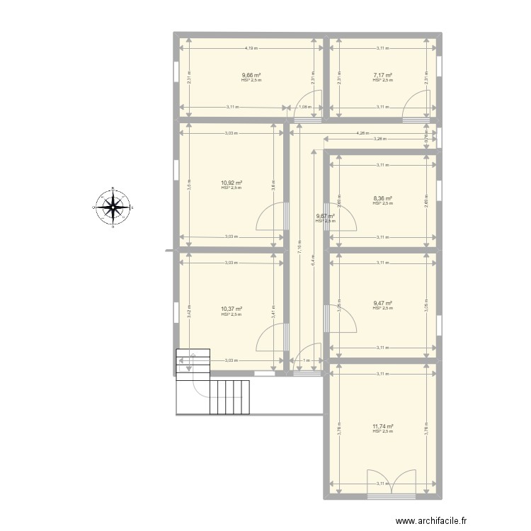 zai. Plan de 0 pièce et 0 m2