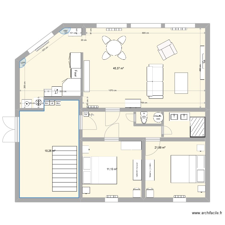 plan actuel. Plan de 0 pièce et 0 m2