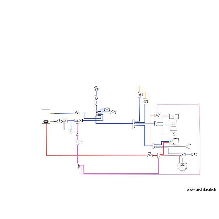 Plan sanitaire rdc. Plan de 0 pièce et 0 m2