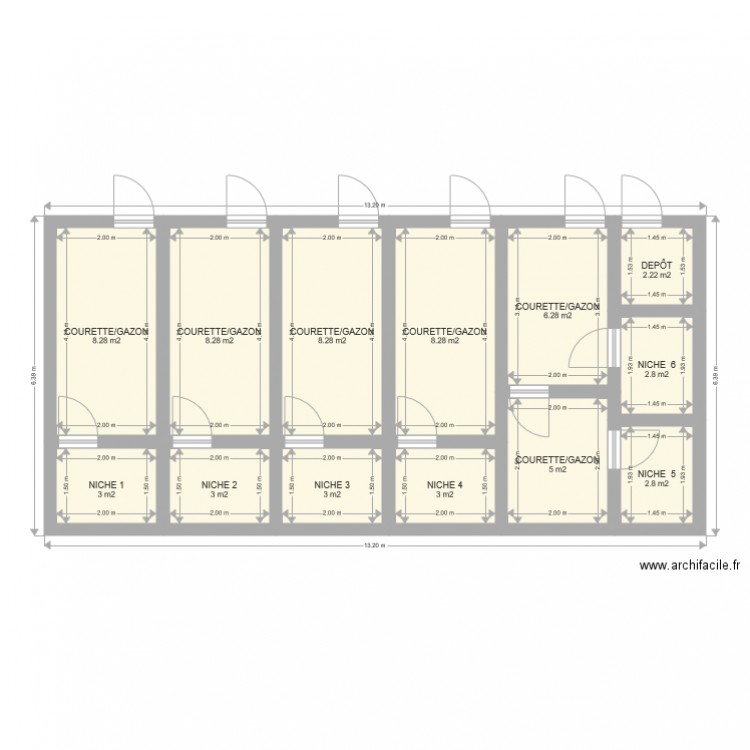 chenil 2. Plan de 0 pièce et 0 m2