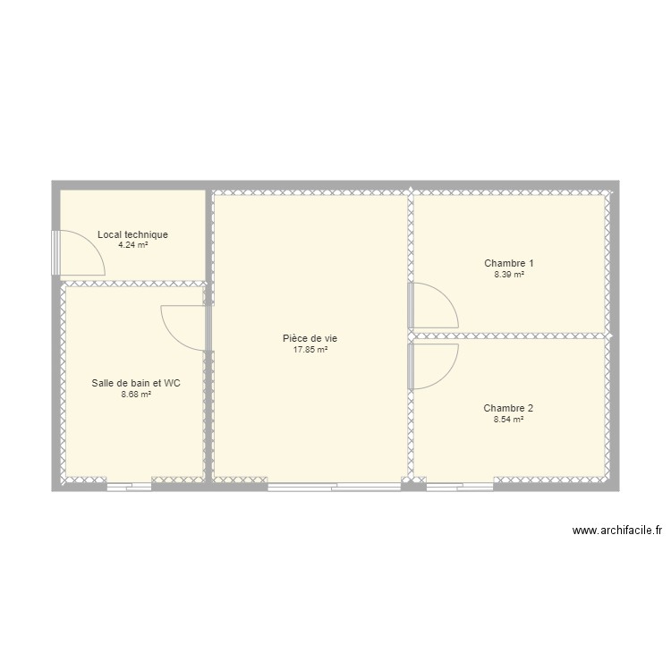 Appartement. Plan de 0 pièce et 0 m2