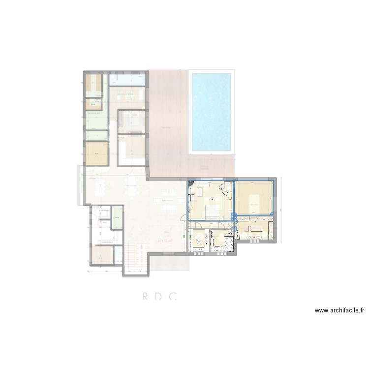 hind's first draft . Plan de 0 pièce et 0 m2