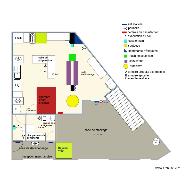 laboratoire aménagement. Plan de 0 pièce et 0 m2