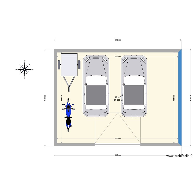 garage1. Plan de 0 pièce et 0 m2