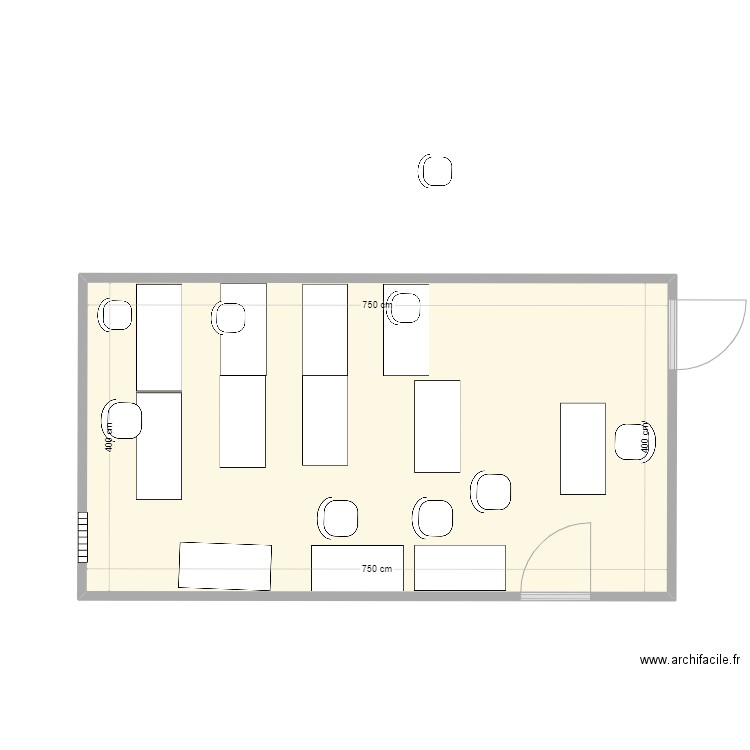 Plan aménagement salle de classe. Plan de 0 pièce et 0 m2