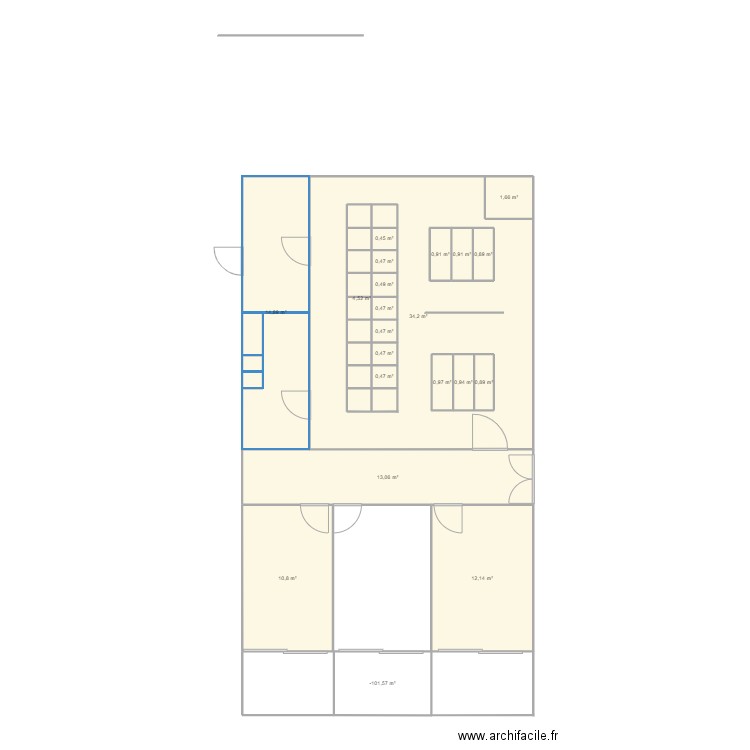 spa chatterie. Plan de 21 pièces et 119 m2