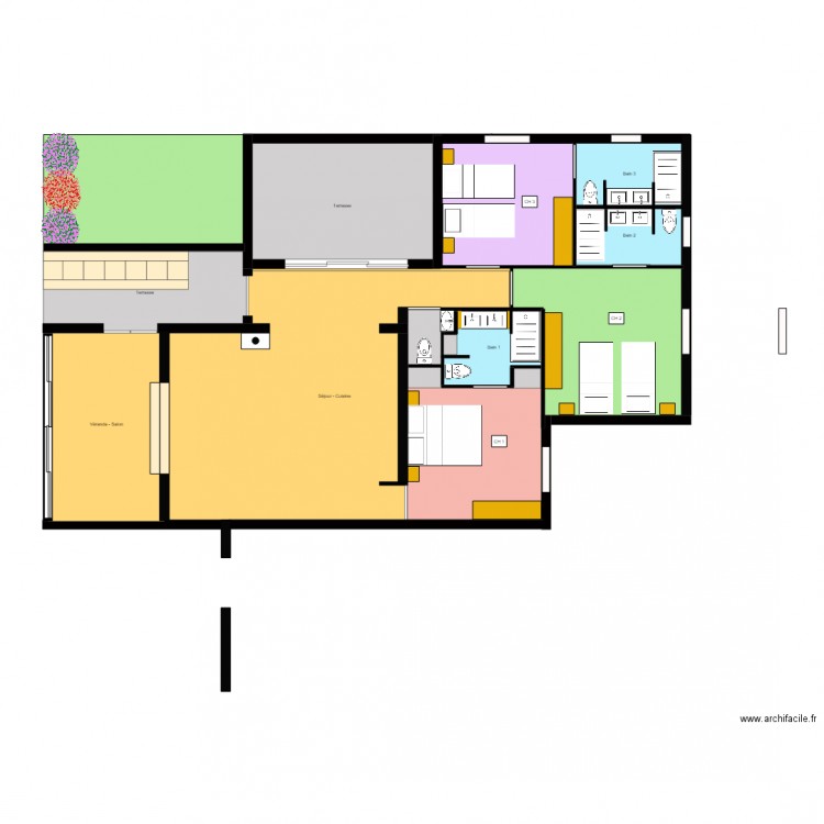 Gîte Le Pech Le Champ dernier projet 13 02 2016. Plan de 0 pièce et 0 m2