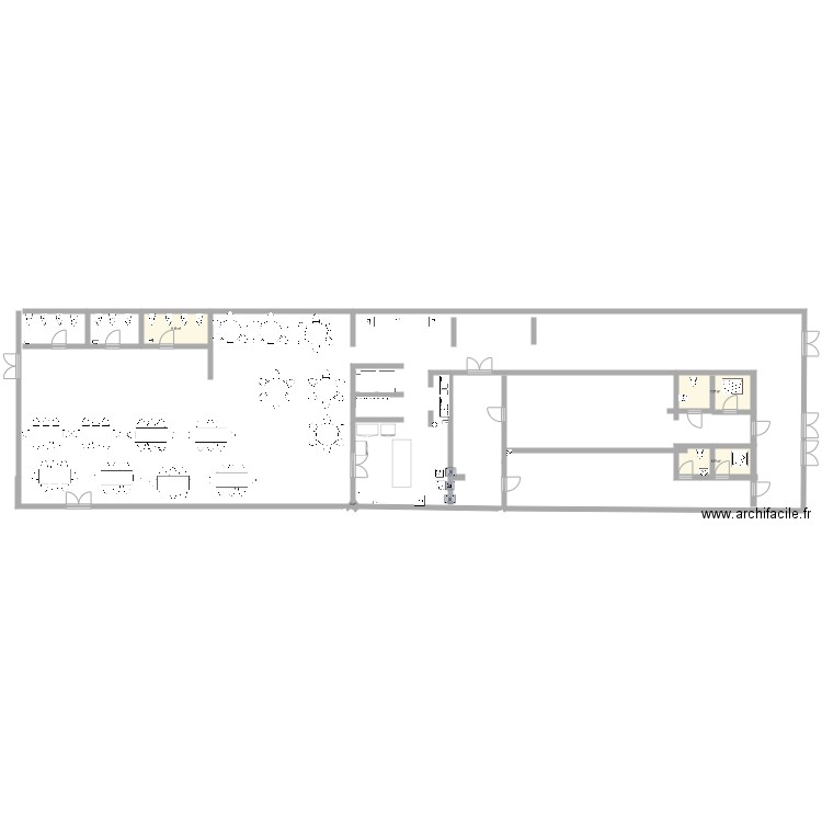 plan cuisine scolaire . Plan de 0 pièce et 0 m2