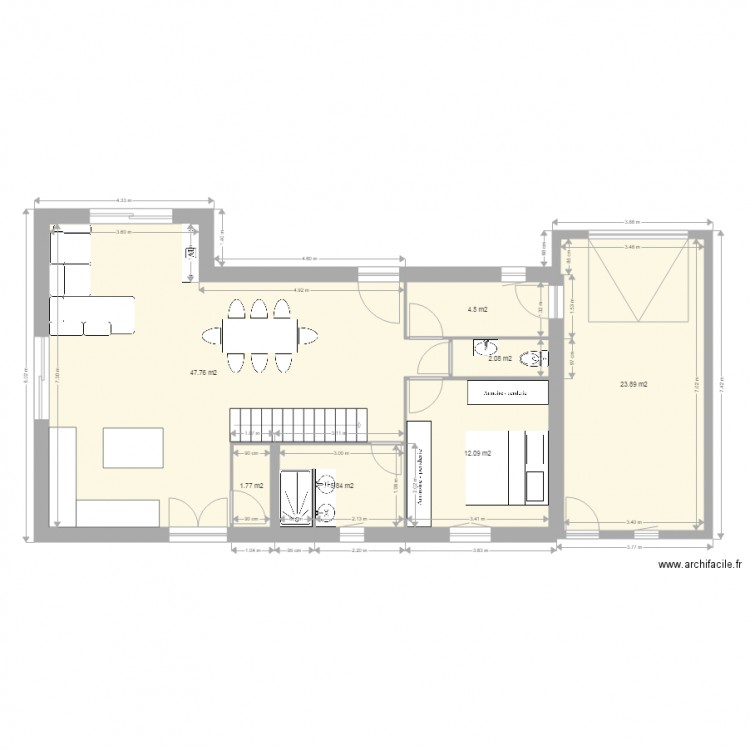 Plan maison 8 côté. Plan de 0 pièce et 0 m2