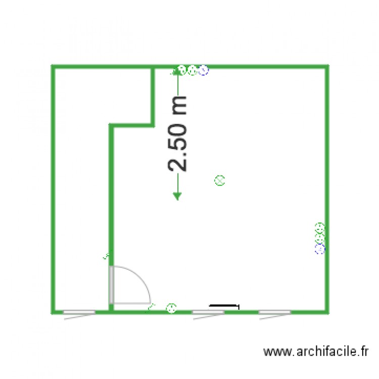 Haut Chambre appareillage électrique. Plan de 0 pièce et 0 m2