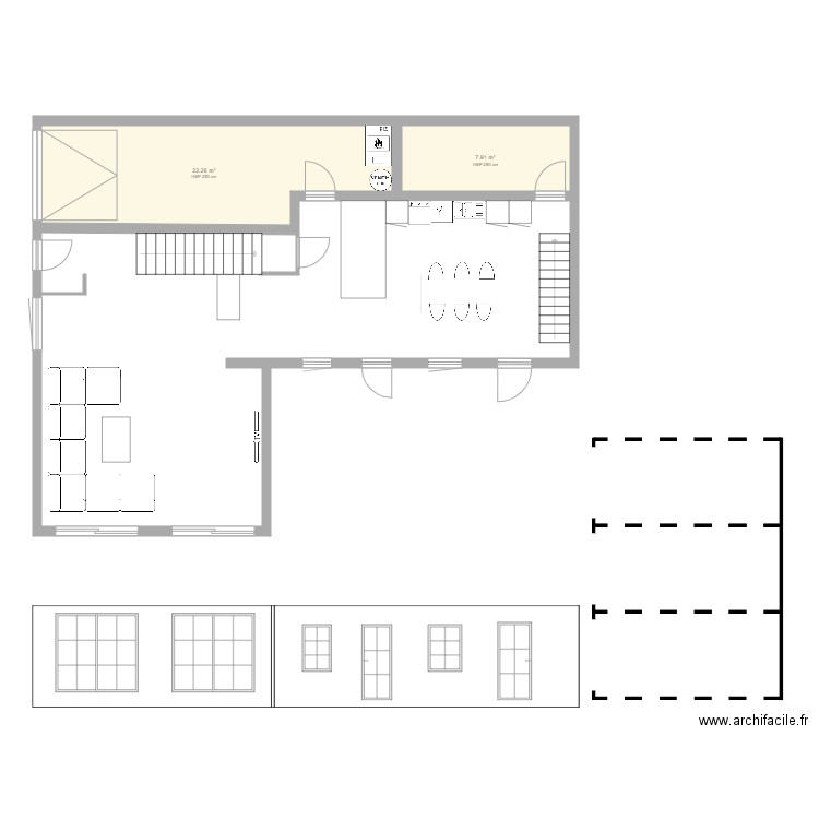 meti. Plan de 0 pièce et 0 m2