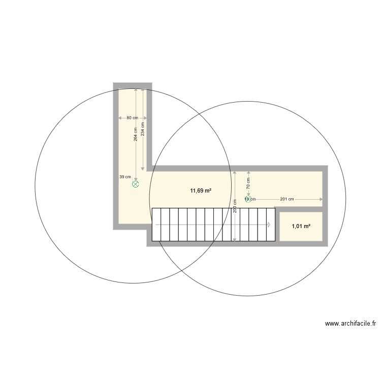 CAGE ESCALIER CHAVILLE . Plan de 0 pièce et 0 m2