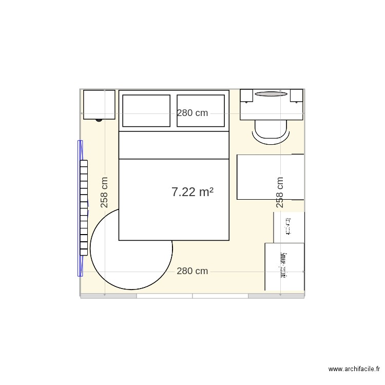 chambre 1. Plan de 0 pièce et 0 m2