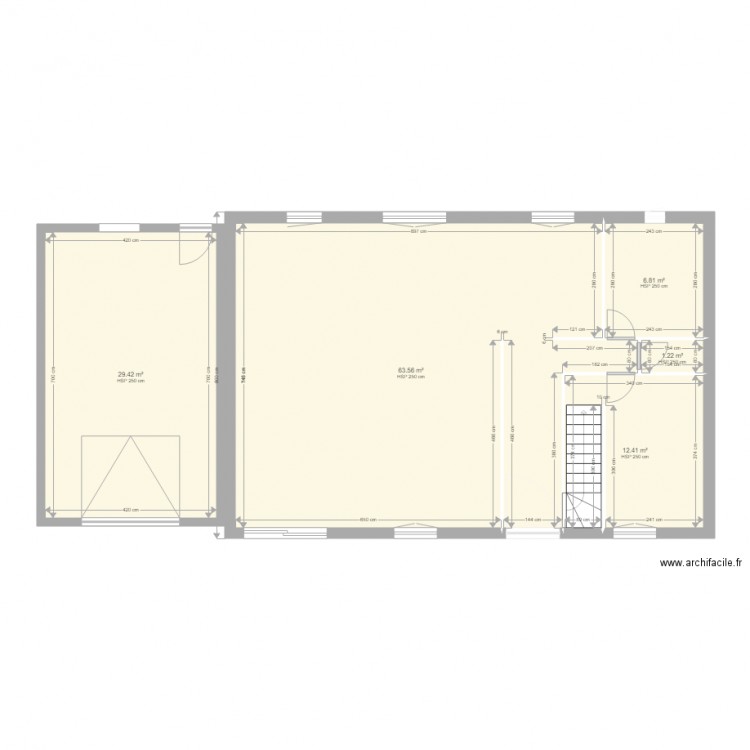 agrandissement. Plan de 0 pièce et 0 m2