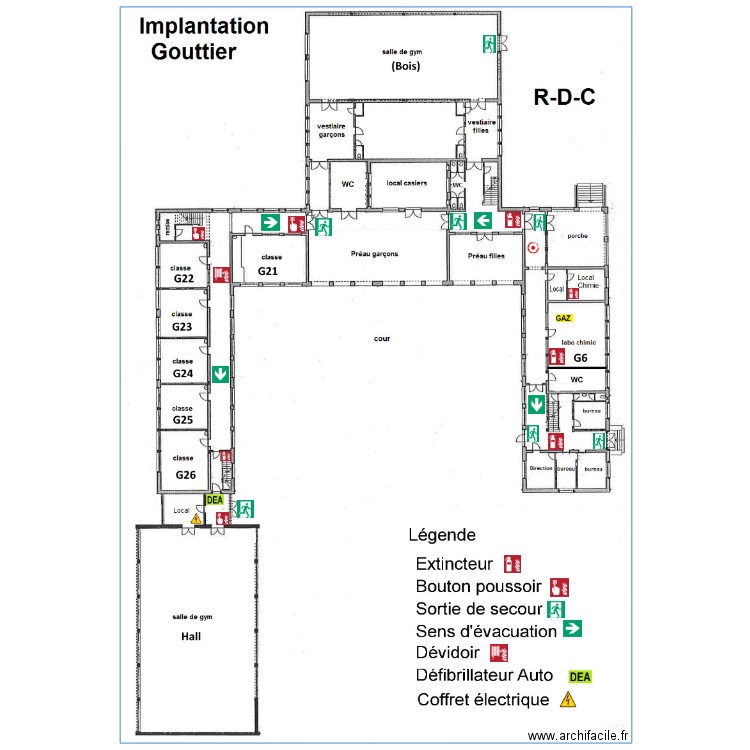 Gouttier RDC. Plan de 0 pièce et 0 m2