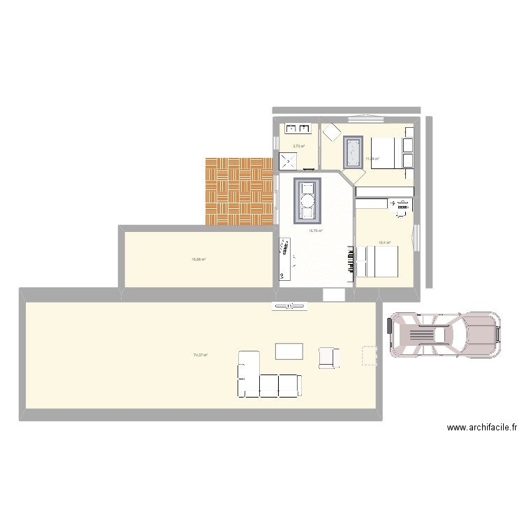 agrandissement 1. Plan de 0 pièce et 0 m2