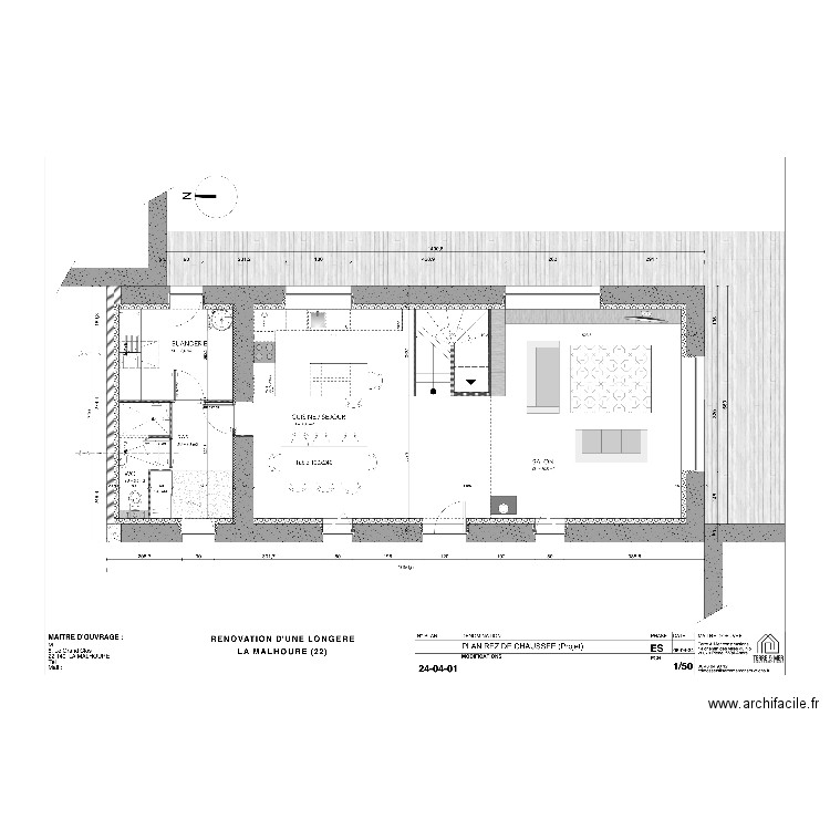 SOULABAIL RDC. Plan de 0 pièce et 0 m2