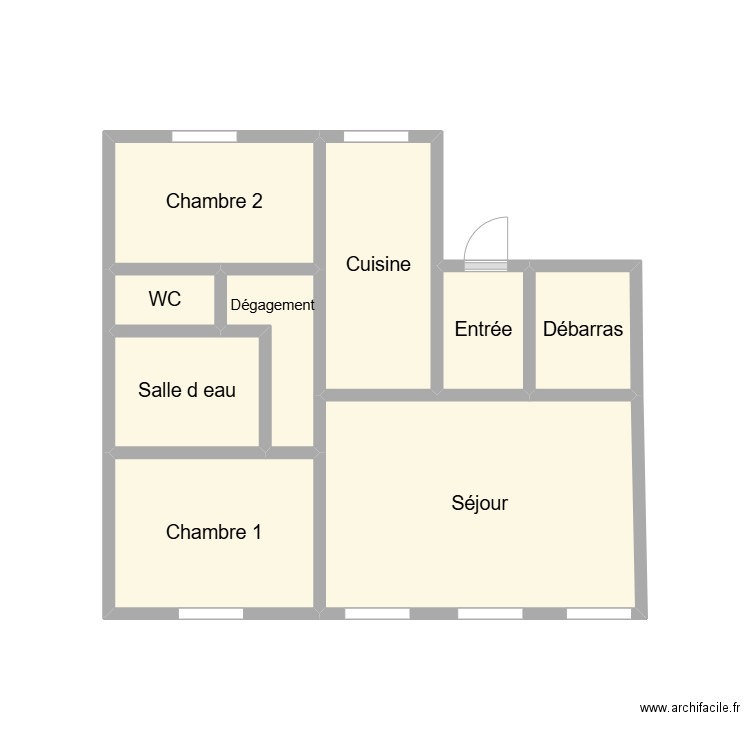 2412 CASIN - LABBE. Plan de 9 pièces et 17 m2