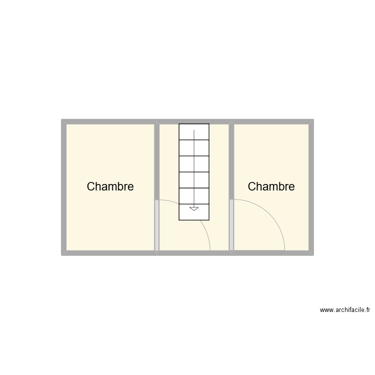 chat 2. Plan de 3 pièces et 7 m2