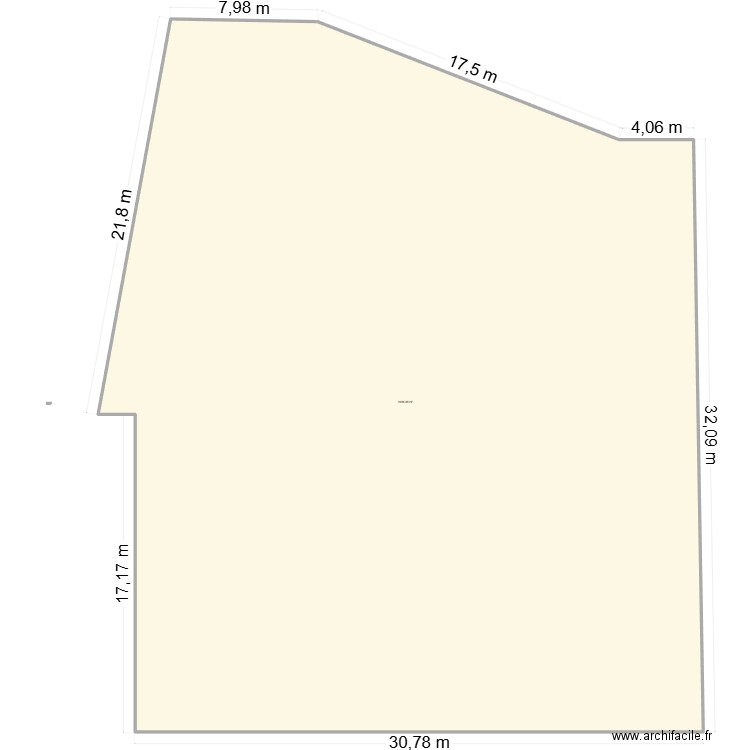 PLAN DE MASSE SCI 49. Plan de 1 pièce et 1087 m2