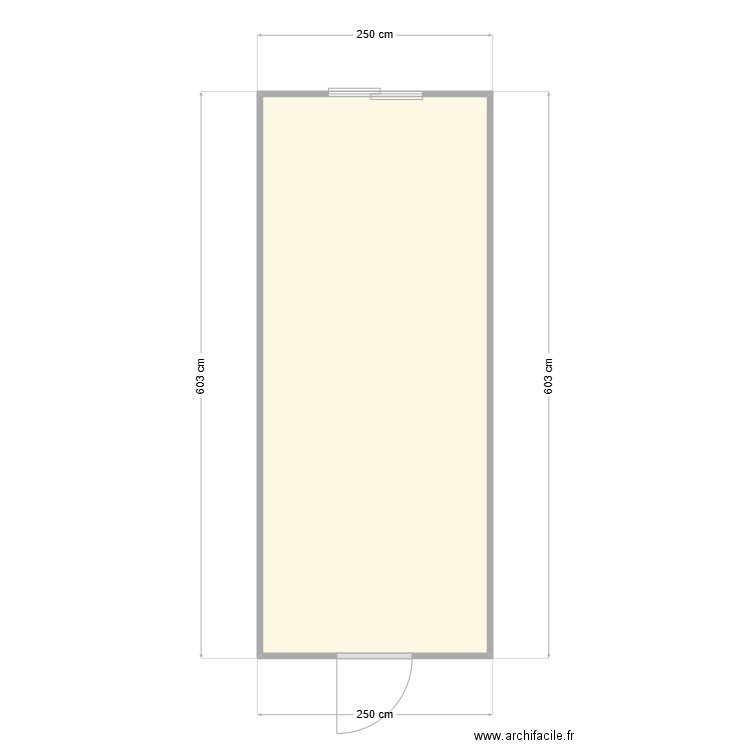 LPSC CHANTIER GRENOBLE. Plan de 1 pièce et 14 m2