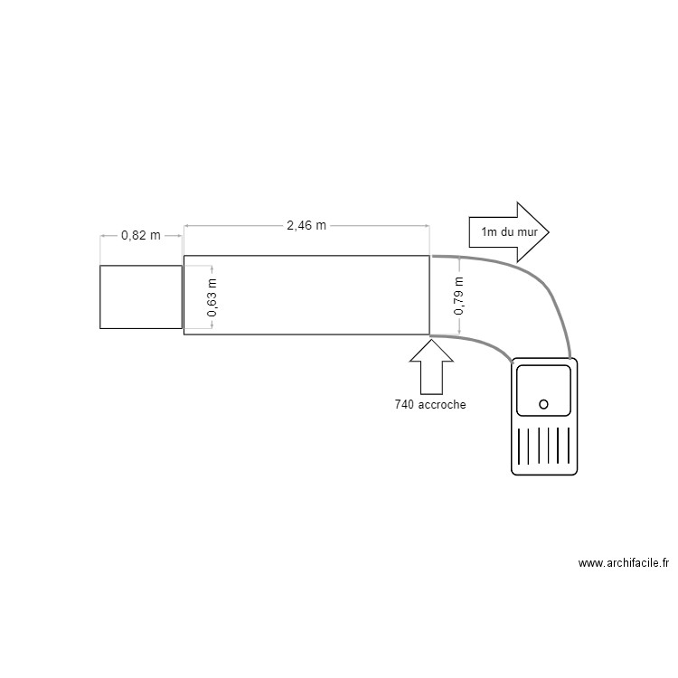 tunel leveno actuel. Plan de 0 pièce et 0 m2