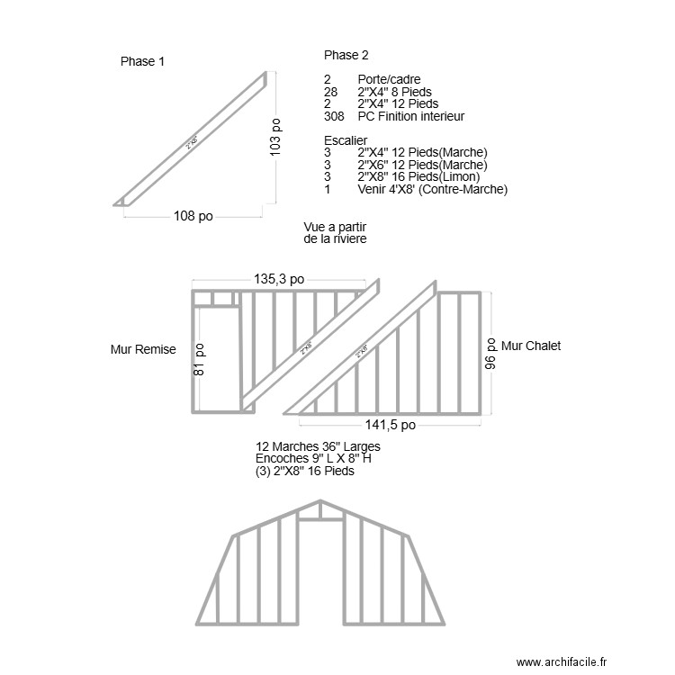 Mur Interieur 16X32 Aout. Plan de 30 pièces et 15 m2