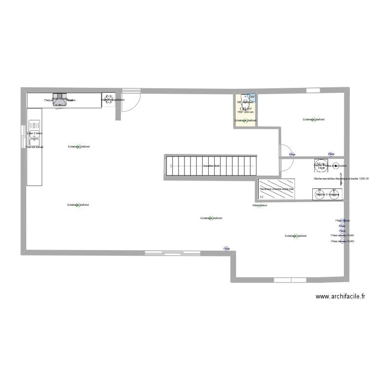 PLAN  DE MISE EN OEUVRE. Plan de 1 pièce et 1 m2