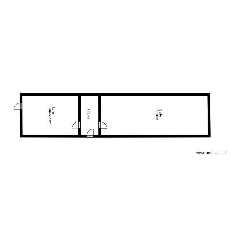 LCA prefa. Plan de 2 pièces et 17 m2