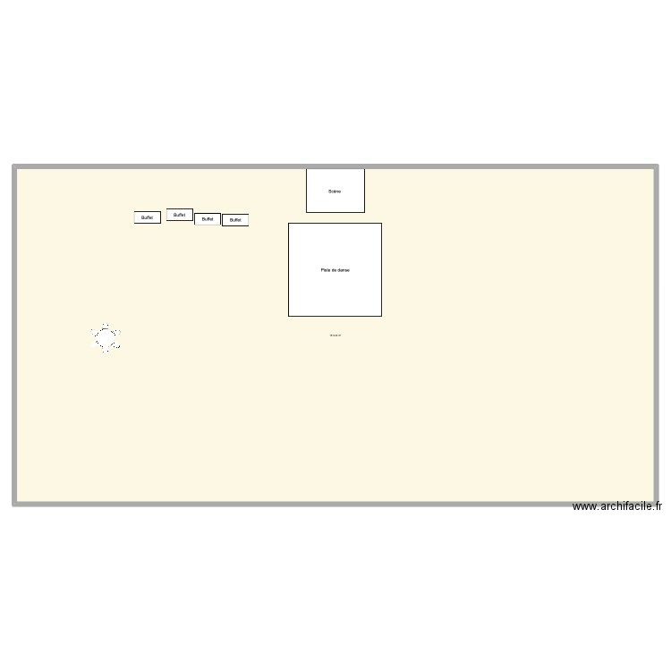 CAC. Plan de 1 pièce et 1013 m2