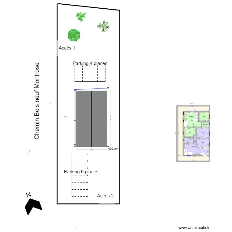 PLAN DE MASSE. Plan de 10 pièces et 1432 m2