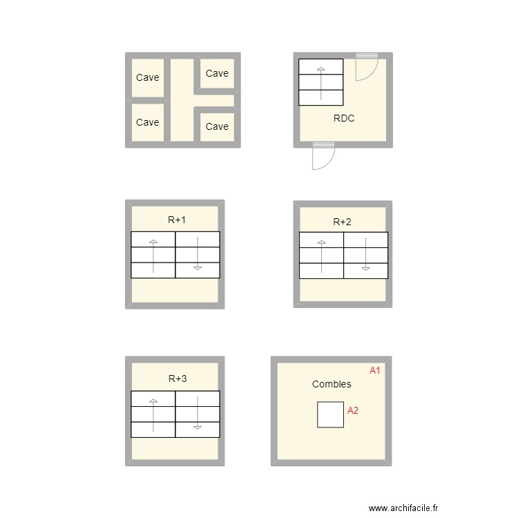 2410 FLAVIMMO PC. Plan de 10 pièces et 17 m2