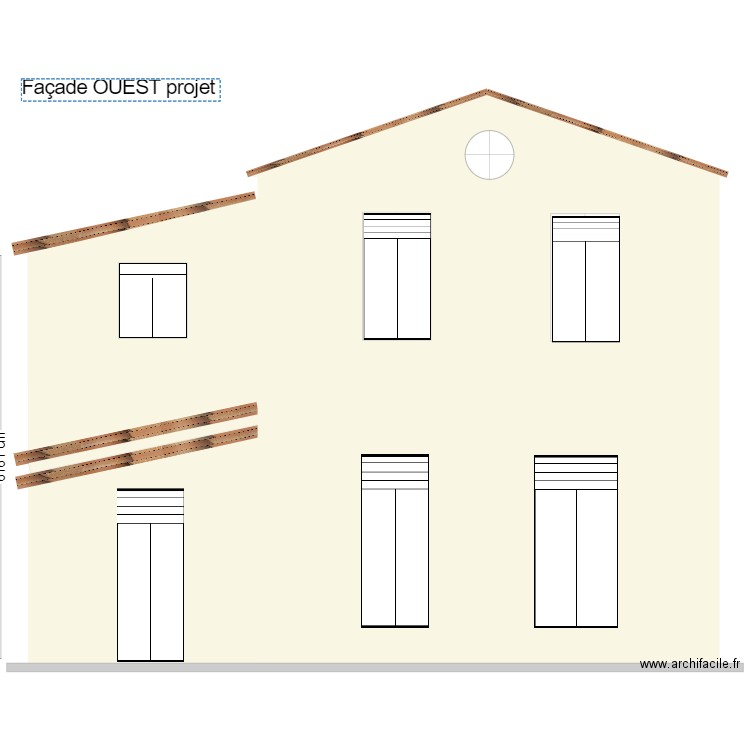 Seb Façade OUEST. Plan de 0 pièce et 0 m2