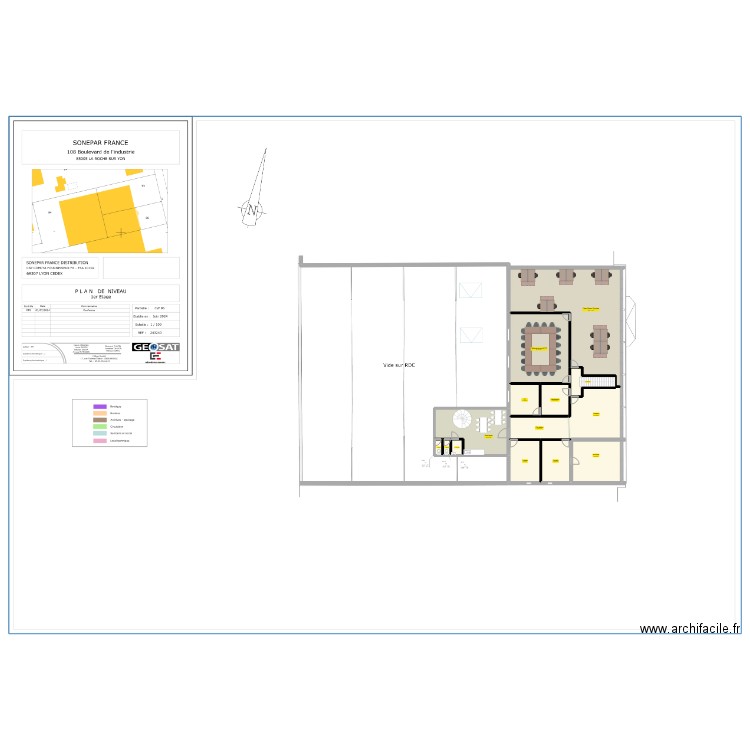 1R1 La roche sur Yon Smax r+1v. Plan de 14 pièces et 347 m2