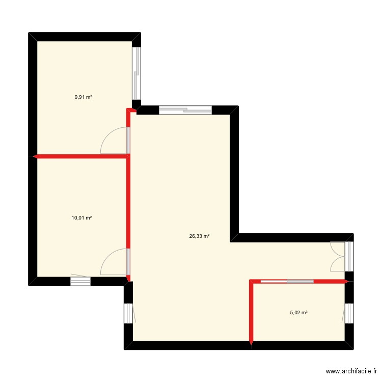 APP LAFAYETTE 1 NWEE. Plan de 4 pièces et 51 m2