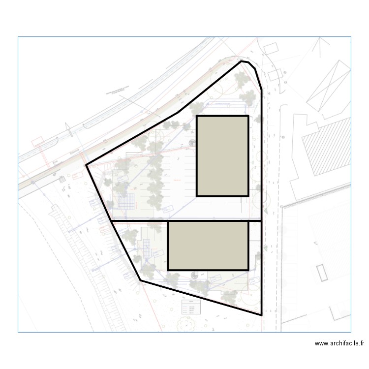 47340-croquis-masse. Plan de 4 pièces et 99 m2