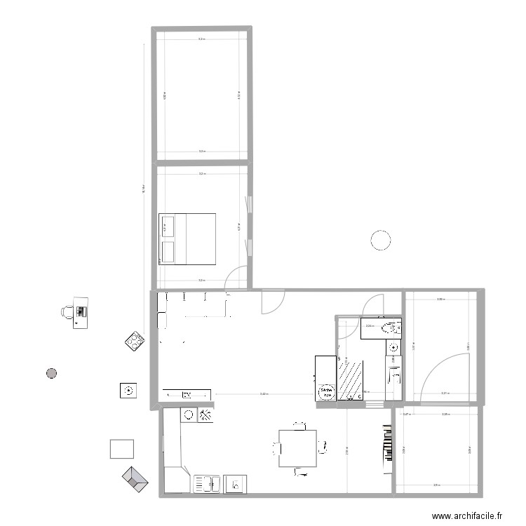 la ciotat 2. Plan de 5 pièces et 53 m2