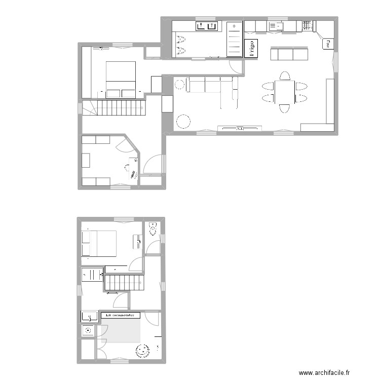 Plaisance 2. Plan de 13 pièces et 98 m2