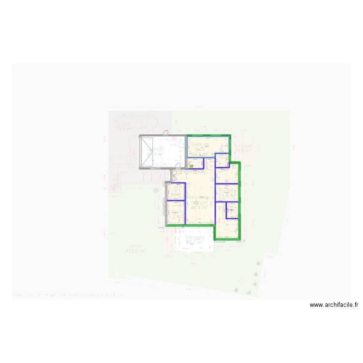 Projet Marlenheim. Plan de 6 pièces et 169 m2