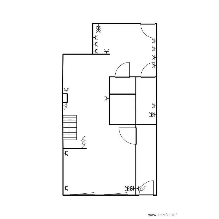 apart city. Plan de 6 pièces et 26 m2