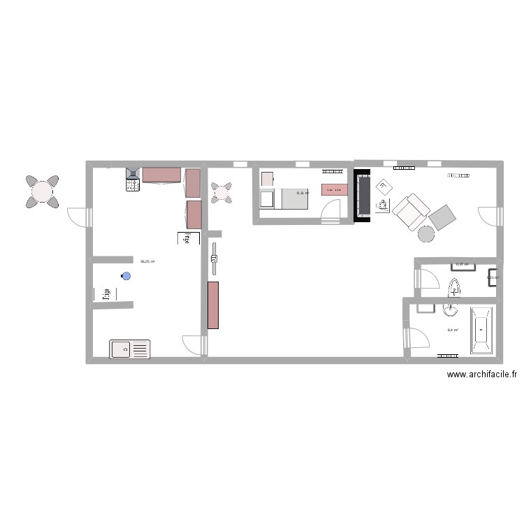 Plans 2. Plan de 5 pièces et 53 m2