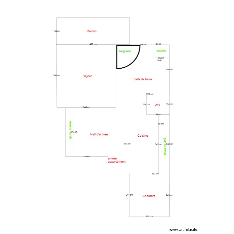 appt st-maurice. Plan de 0 pièce et 0 m2