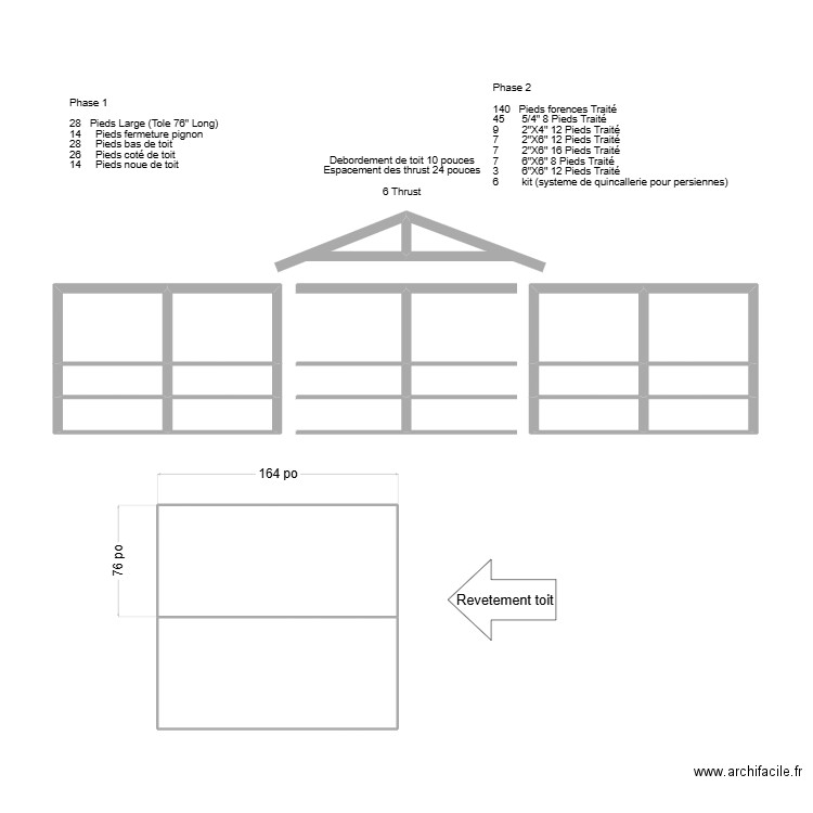 Gazebo 12 X12 Juillet. Plan de 14 pièces et 32 m2