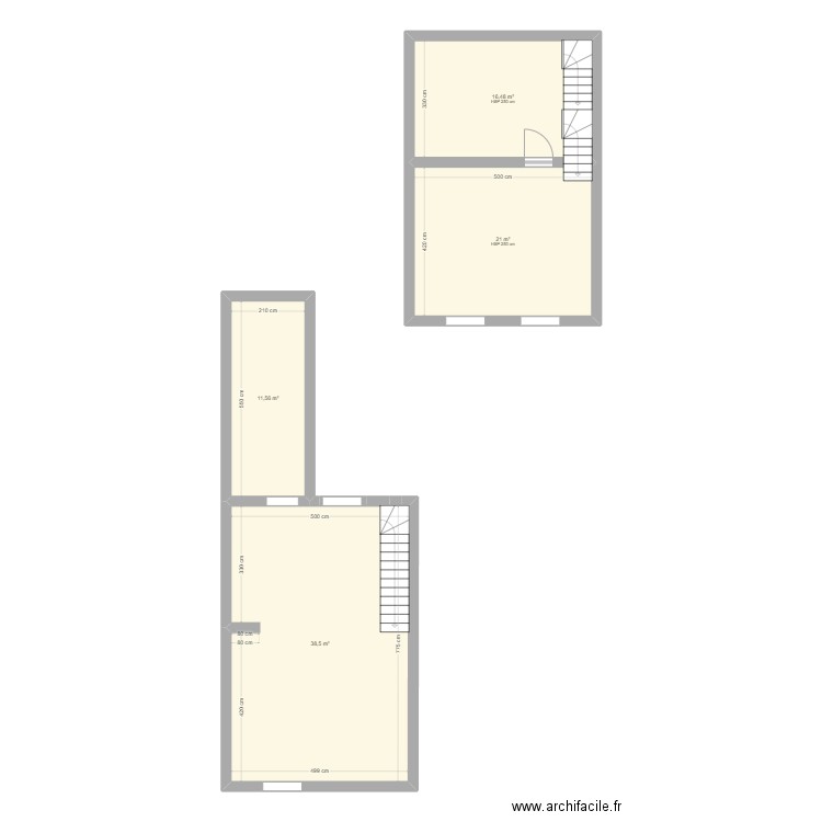 Maison Monchecourt. Plan de 4 pièces et 88 m2