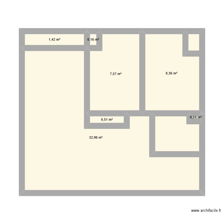 Harmonie. Plan de 7 pièces et 51 m2