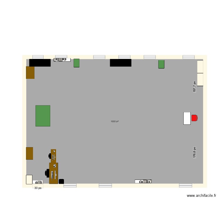 noah. Plan de 1 pièce et 114 m2